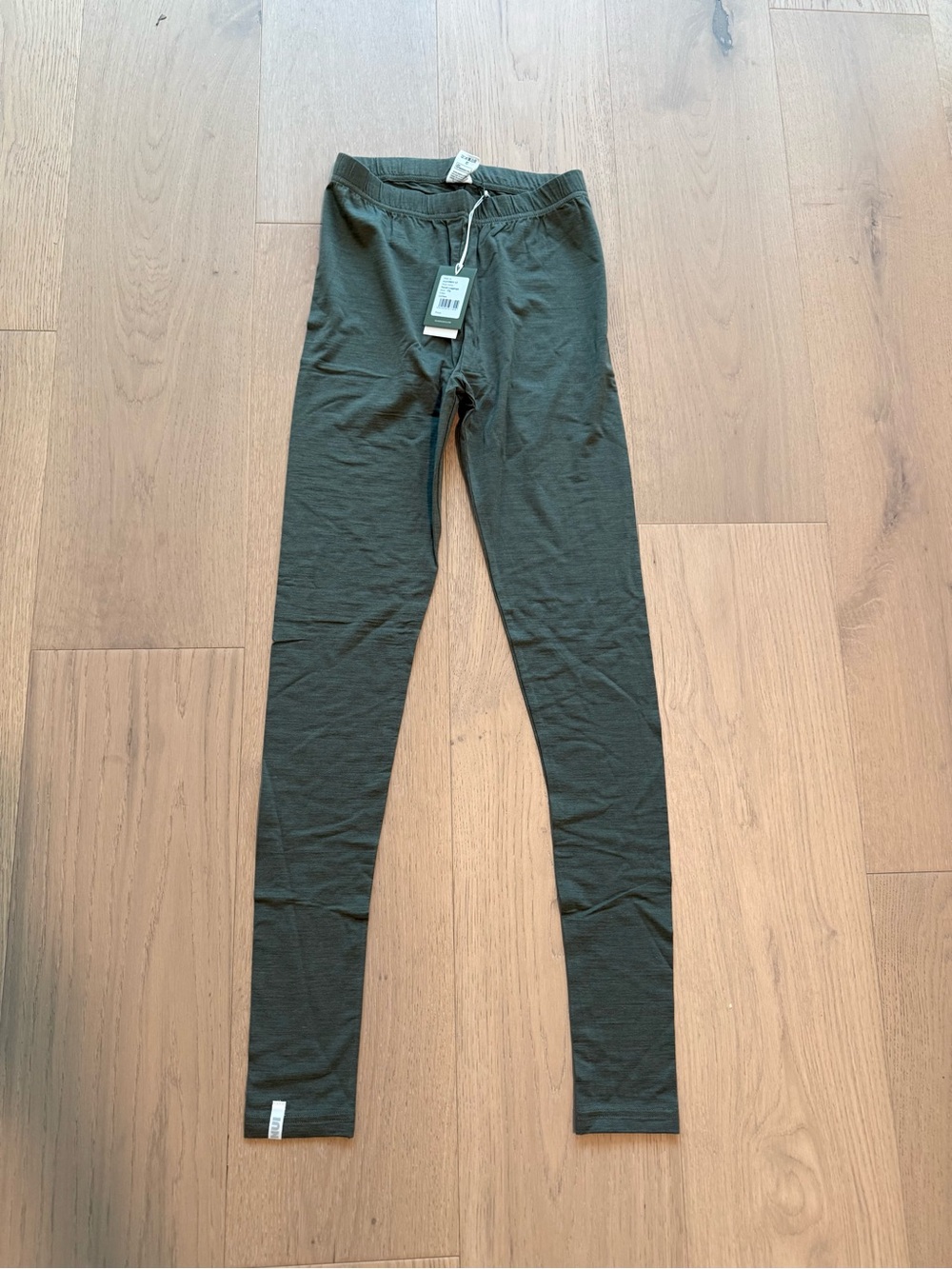 Nui Organics Randi Kids Leggings Wool Tencel Blend- Lichen- NWT